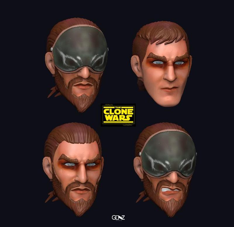 KANAN JARRUS HEADS / STAR WARS