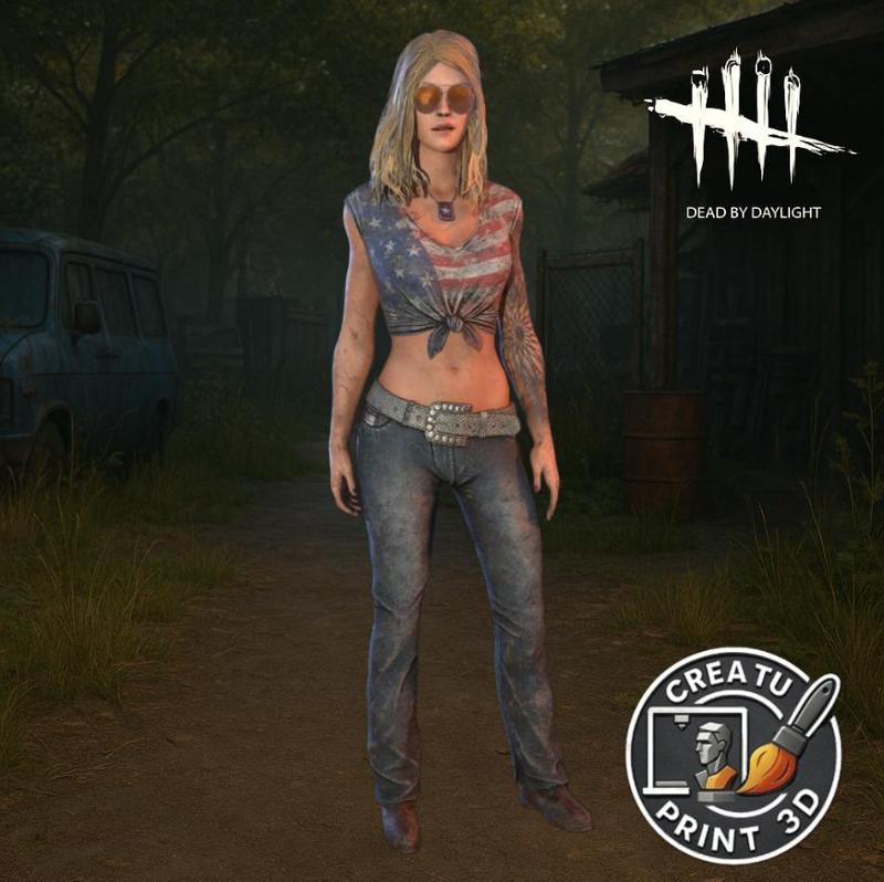 Kate Denson Starstruck Artist Dead by Daylight 3D Printable Model / Kate Denson Artista Estrella Dead by Daylight Modelo 3D Impresible