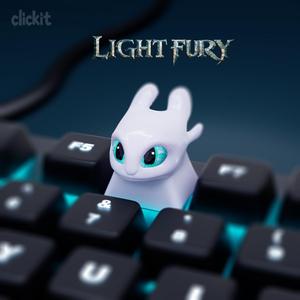 Light Fury Keycap | Custom 3D Printable Artisan Keycap