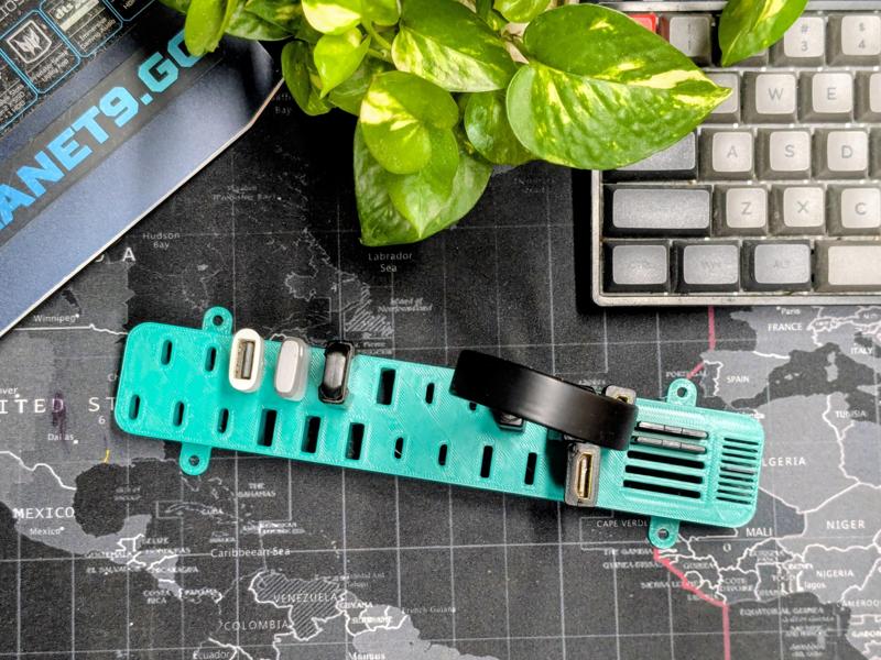 Universal Cable & Adapter Organizer (USB, HDMI, SD, etc.) – Wall or Desk Mount