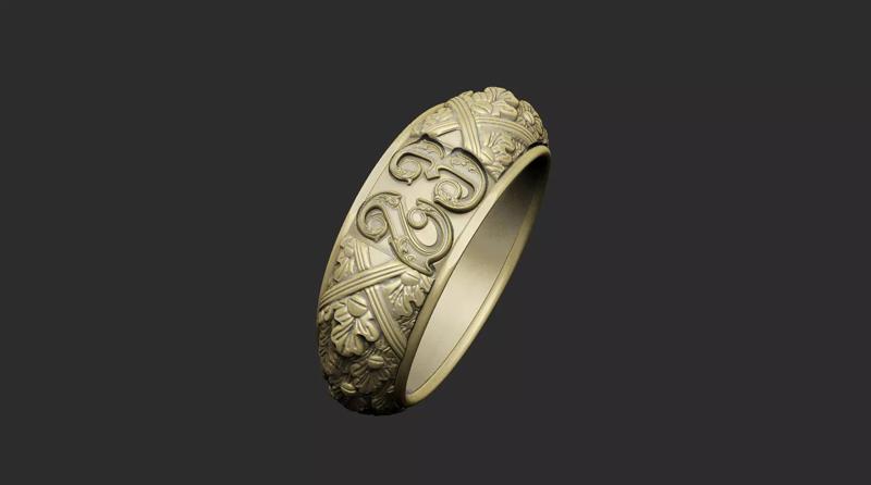 number 23 oak ring leaf gothic design seed