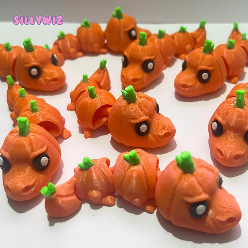 🎃 Cute Halloween Gift - Flexi Pumpkin Dragon