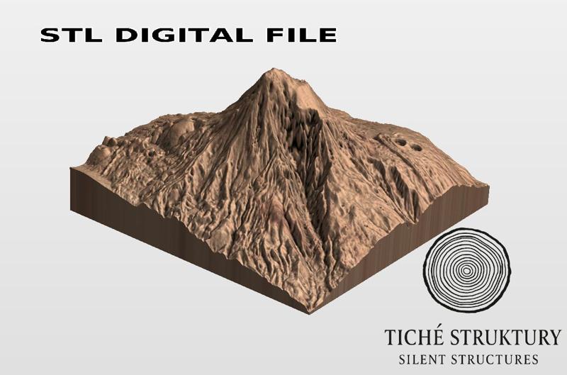 Mount Ararat – Topographic Relief – 3D STL Model