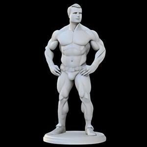 Classic Physique Bodybuilder Statue