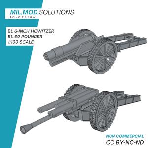 BL 6-inch howitzer & BL 60-pounder