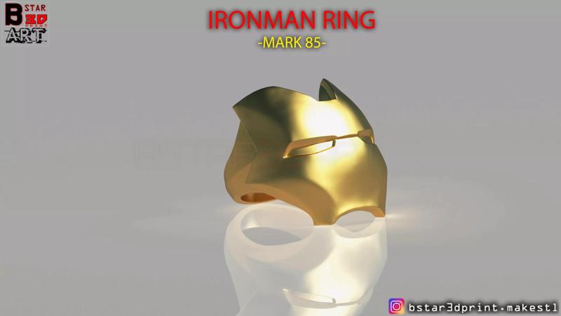 IRON MAN RING -  iron man jewelry - Mark 85 - Infinity war