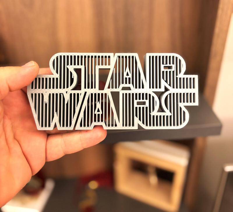 Star Wars Logo – 3D Solid Engraved Style