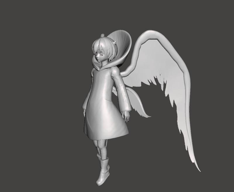 Four Archangels Sariel 3D Model