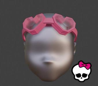 Monster High OOAK Heart Shaped Goggles