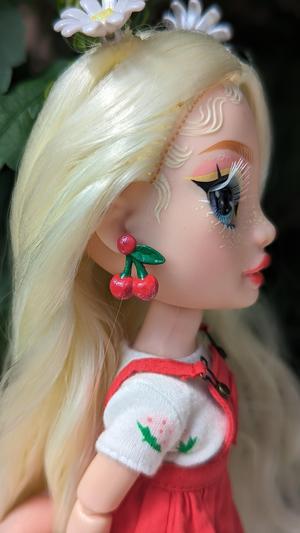 Cherry Earrings for Rainbow High
