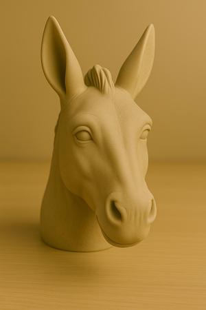 Donkey Head Bust – Realistic 3D Printable Farm Animal Sculpture