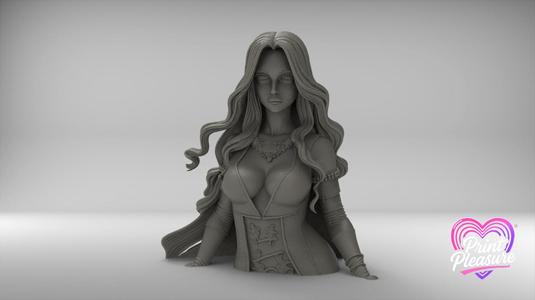 Regal Fantasy Lady Bust 100mm – 3D Printable Model