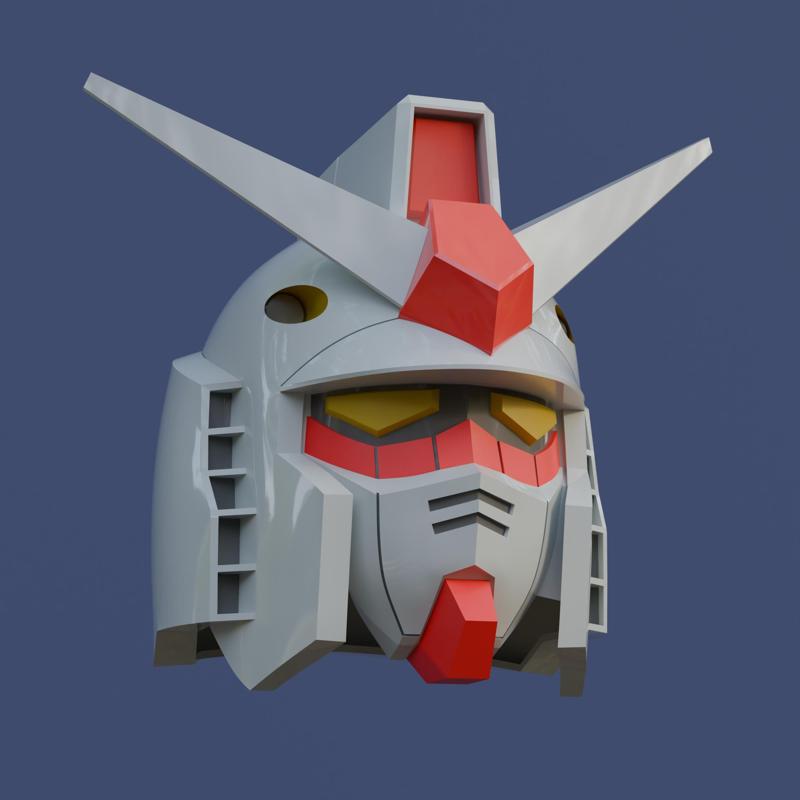 Gundam RX 78 Classic Style Helmet Wearable for Cosplay or Display