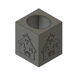 Nativity Small Tissue Box Cover