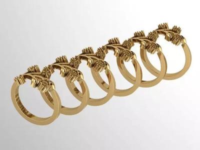 a-109 gold ring with diamonds
