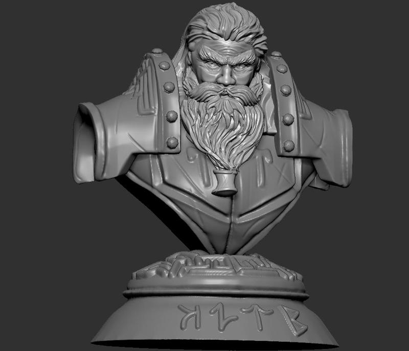 Bust Kromdör, Statue of the King of the Mountain