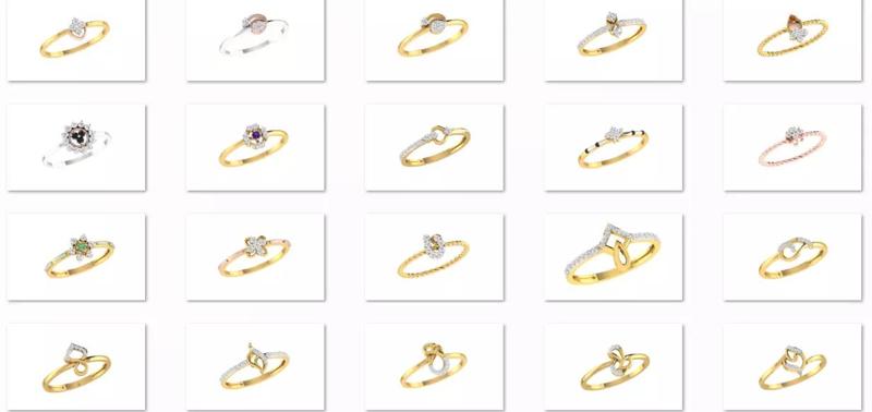 64 - 3DM  STL RING MODEL LESS THAN 2GM LIGHT WT