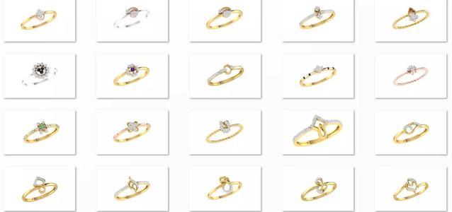 64 - 3DM  STL RING MODEL LESS THAN 2GM LIGHT WT