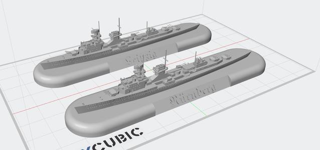 German Cruiser Leipzig and Nürnberg