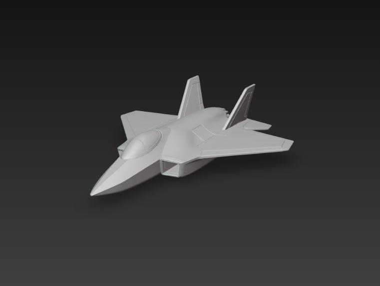 F-17 Stealth Fighter – Modelo 3D de Avión de Combate Sigiloso para Impresión 3D