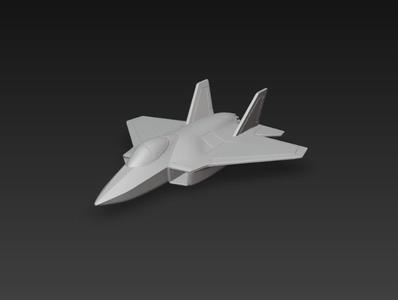 F-17 Stealth Fighter – Modelo 3D de Avión de Combate Sigiloso para Impresión 3D