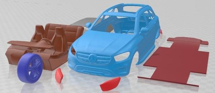 Mercedes Benz GLC 2020 Printable Car