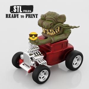 Greaser Monster Hot Rod High-Detail 3DPrint Ready File