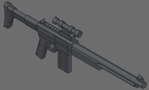 Roberts Model 1, RAM-101/301 Assault Rifle for 6 inch Action Figures, 1:12 Scale, 6” Scale for GI Joe Classified, Marvel Legends, Star Wars Black Series