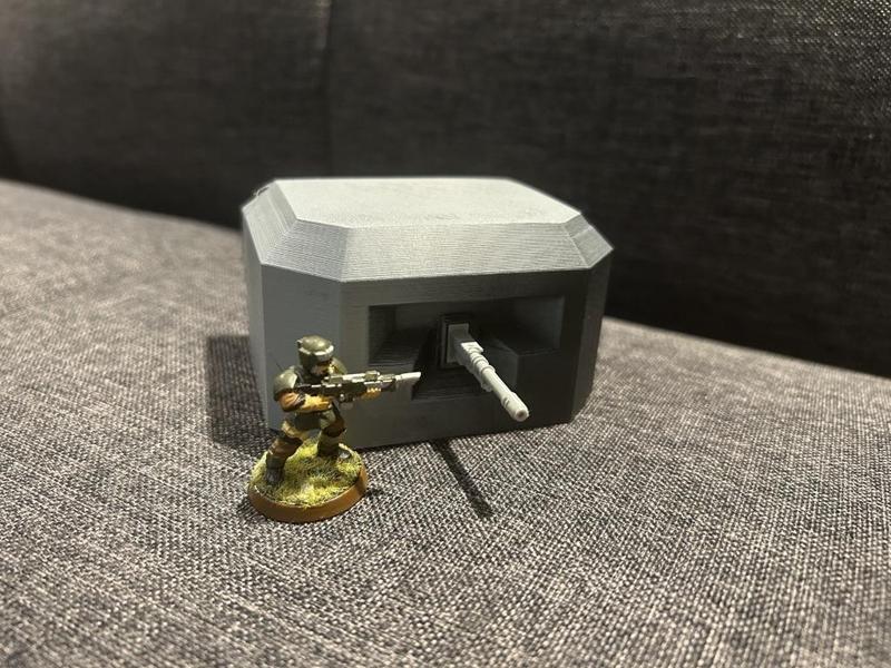 Casemate mini bunker for human defense force