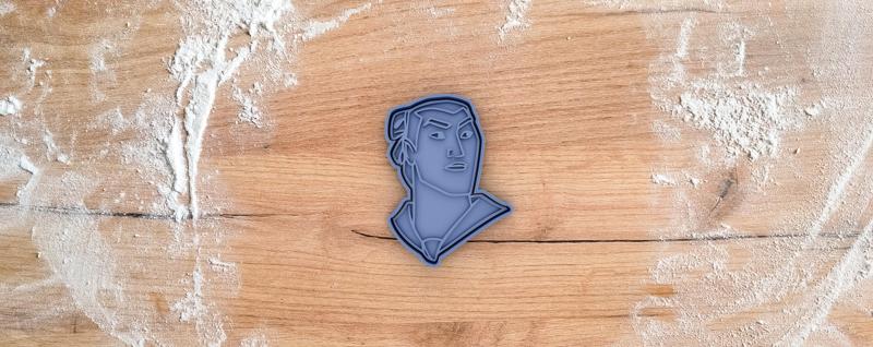 Li Shang cookie cutter from Mulan Disney