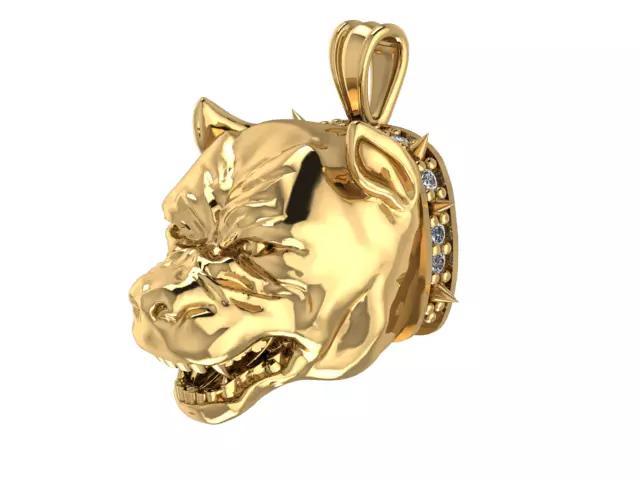 Pit Bull Dog Head Jewelry  Tough and Refined