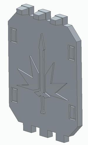 30k Dark Angels Land Raider Door - Order of Argent Spire