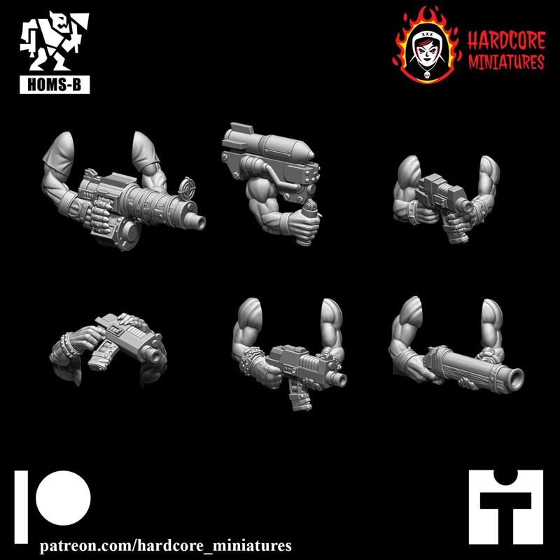 Space Orcs Arms with Weapons #1