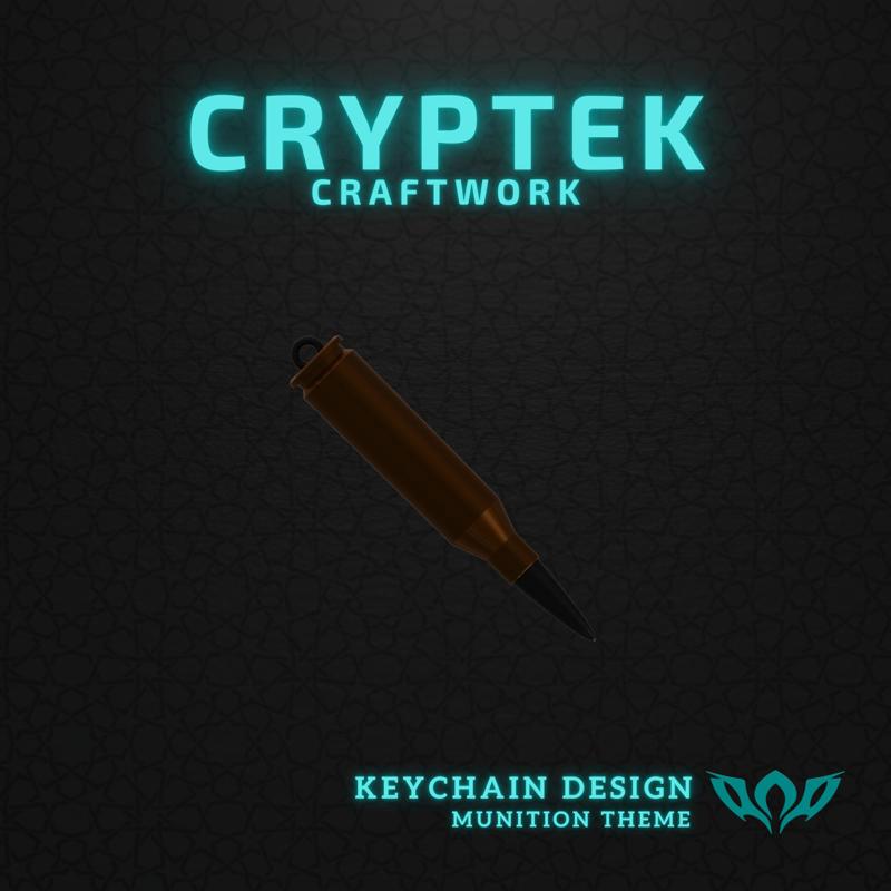 22. .243 Winchester Ammo - Winchester USA - Mini Powerhouse: .243 Winchester Ammo Keychain 3D Print File - Military Ammunition - Rimfire Cartridge type Ammunition