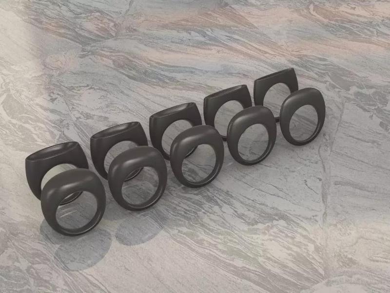 Oval Topped Ring Family