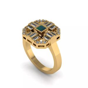 Baguette Square Diamond Ring