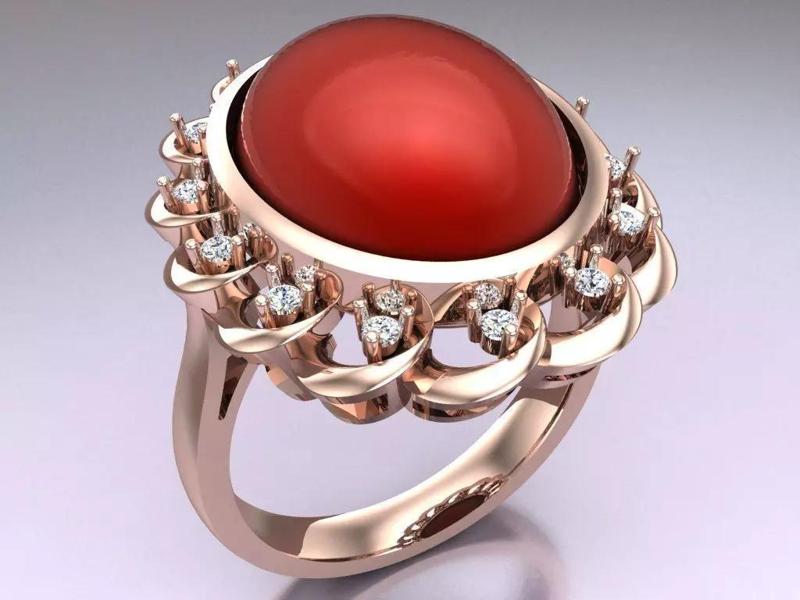 Oval stone ring - Womens  Rings - N817346