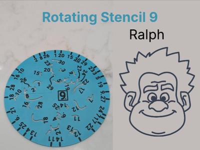 Rotating Stencil 9 Wreck it Ralph