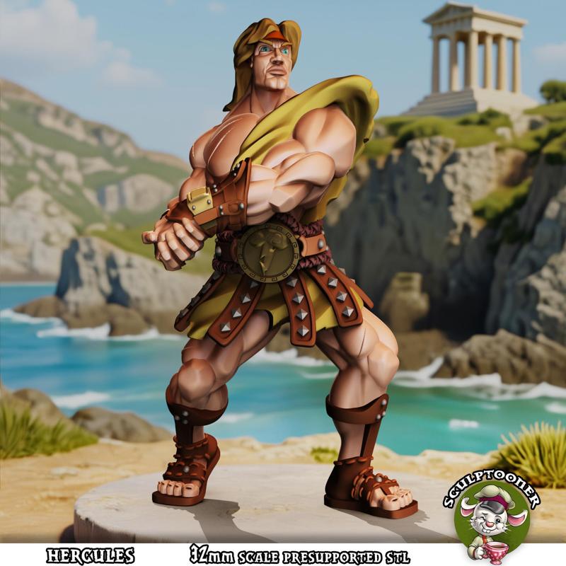 Hercules - 32mm scale pre-supported miniature