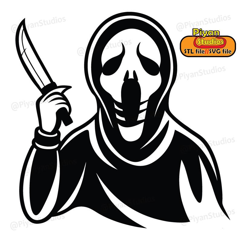 Halloween ghost face