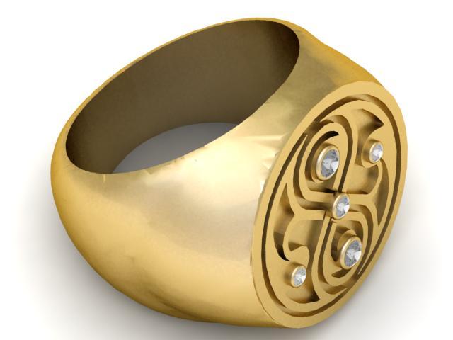 FLOWER DESIGN RING 3D PRINTABLE MODEL