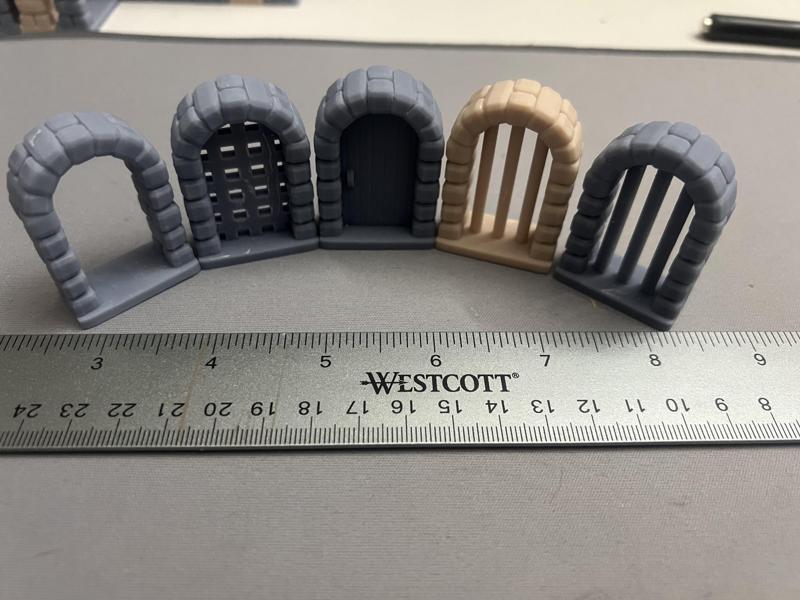 Arched Dungeon Doorways Set A