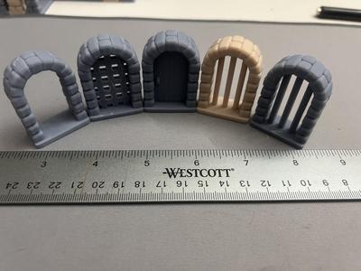 Arched Dungeon Doorways Set A