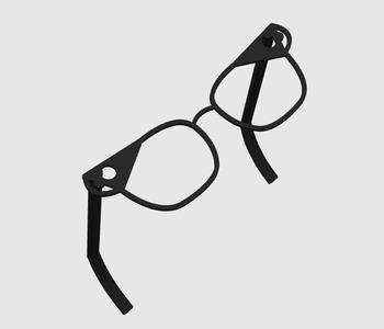 Eyeglasses frame unique serial number 1 designed by Alexandra Gubacsi