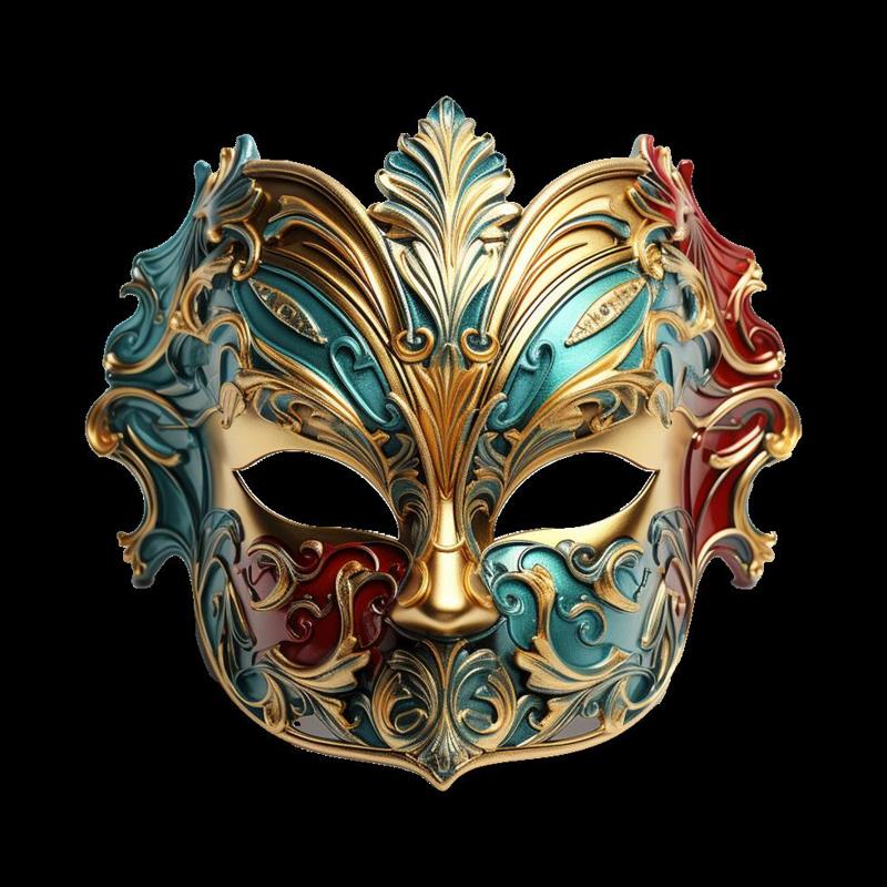 2193 Venetian Carnival Mask Color 3D Model, magic, dragon, serpent, mask, gnome, gorgon, venetian carnival, wild, fox, monster, cat, fair, witch, werewolf, horror, beast, snake, troll, skeleton dance