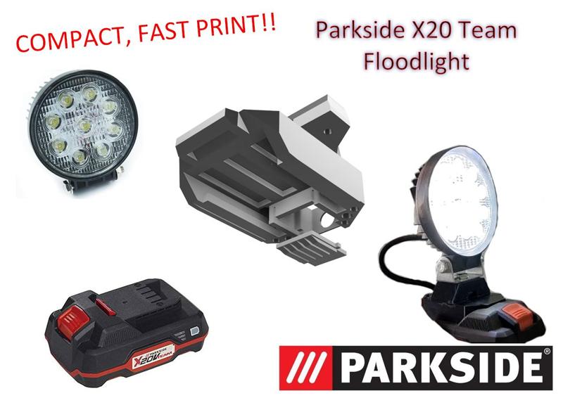 Parkside x20 work lamp compact with LED Light Pods