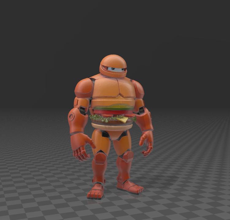 🍔🤖 FREE GRATIS - Figura Humanoide Robot Hamburguesa Robot Hamburguesa - Modelo STL en agradecimiento a mis seguidores / Humanoid Burger Robot STL - FREE Model to Thank My Supporters.