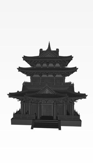 “Celestial Pagoda – East Asian Temple of Serenity (3D Printable Model)”