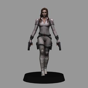 Black Widow Snow Suit - Black Widow Movie LOW POLYGONS AND NEW EDITION