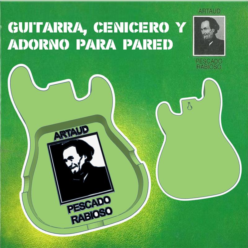 GUITAR, ASHTRAY AND/OR ARTAUD WALL ORNAMENT BY THE GREAT SPINETTA